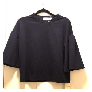 Ray Beams flare sleeve top